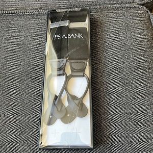 Will be donated 03/01. NWT black suspenders